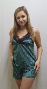 Піжама велюрова з шортами 228