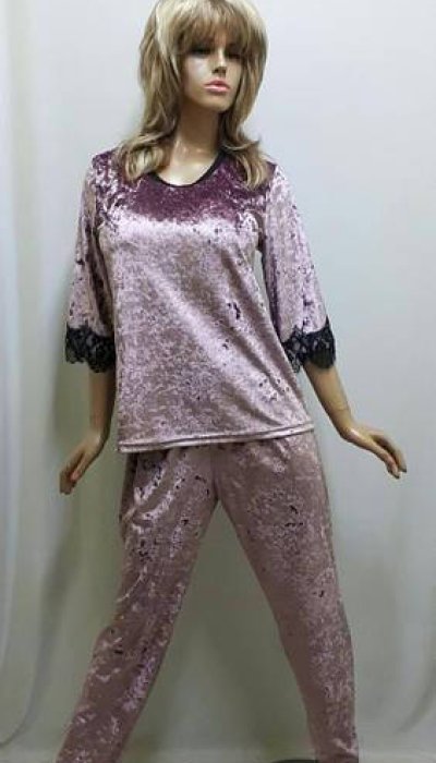 Костюм велюр штани та кофта 279