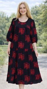 Штапельна сукня великого розміру 399